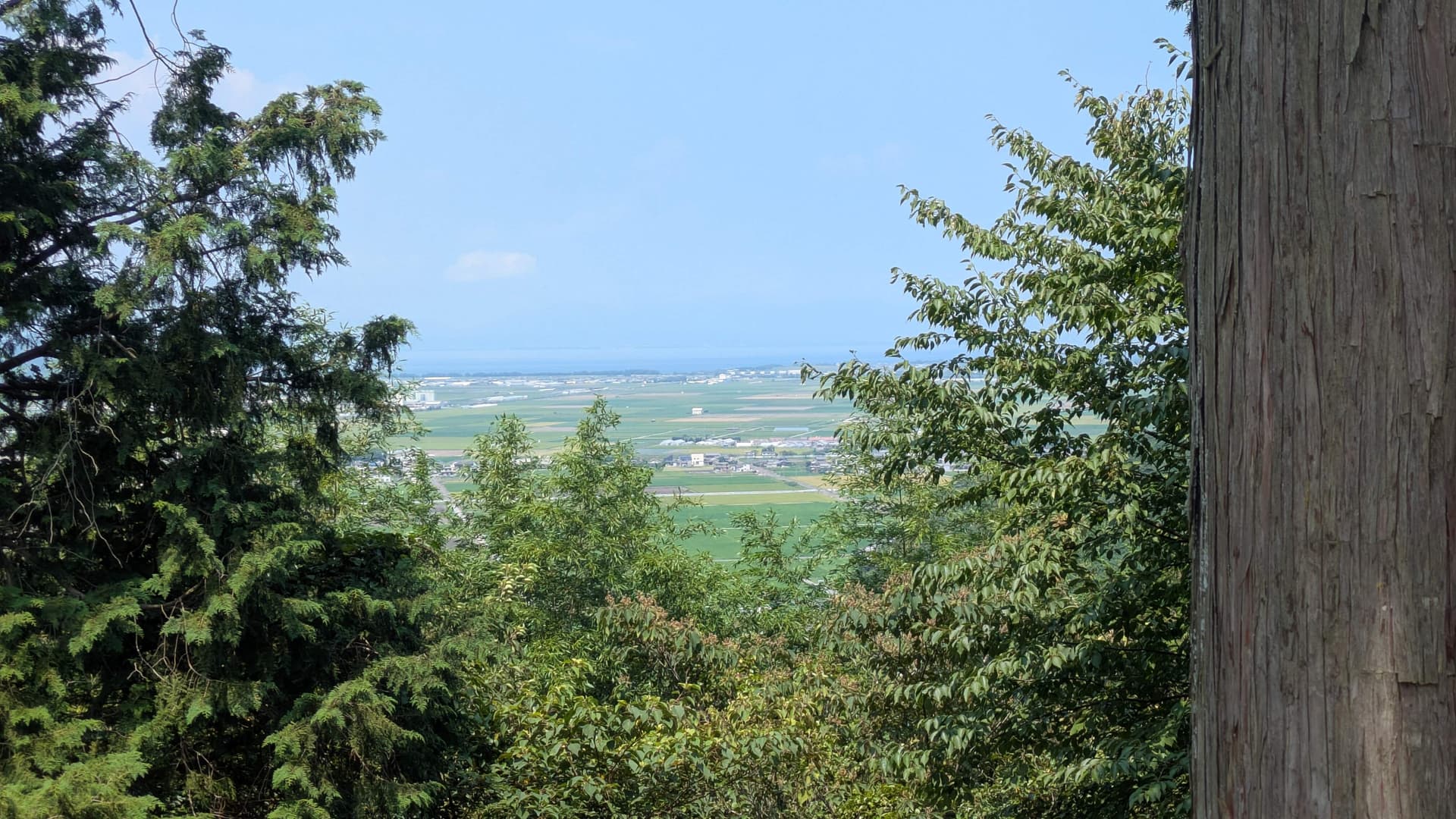 Vue depuis le château d'Azuchi