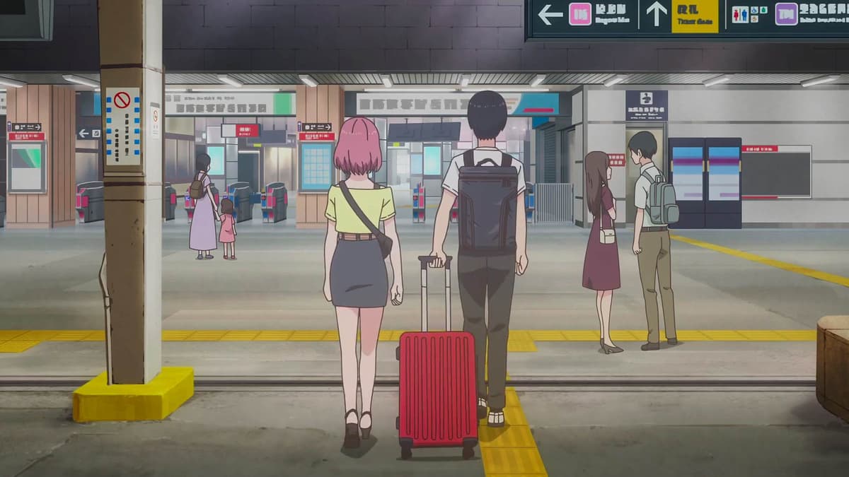Scène de 2.5 Dimensional Seduction, épisode 4 à 6:01, à Kamata Station