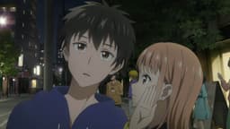 Toumei na Yoru ni Kakeru Kimi to, Me ni Mienai Koi wo Shita., EP 1 · 7:08 : MID TOWER GRAND (lieu réel)