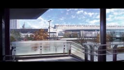 Shoushimin Series 2nd Season, EP 1 · 17:05 : Mori Predestrian Bridge (lieu réel)
