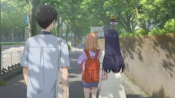 Toumei na Yoru ni Kakeru Kimi to, Me ni Mienai Koi wo Shita., EP 2 · 5:06 : Etchūjima Station (lieu réel)