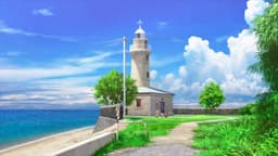 Summer Pockets, EP 4 · 5:23 : Ogi Island Lighthouse. (lieu réel)