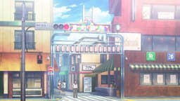 Akane-banashi, EP 12 · 0:06 : Sunamachi Ginza Dori (lieu réel)