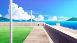 Summer Pockets, EP 2 · 2:55 : Red Pumpkin by Yayoi Kusama (lieu réel)