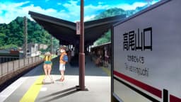 Yama no Susume, EP 8 : Takaosanguchi Station (lieu réel)