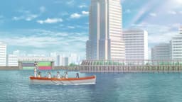 Toumei na Yoru ni Kakeru Kimi to, Me ni Mienai Koi wo Shita., EP 5 · 11:22 : Tokyo University of Marine Science and Technology Etchūjima Campus (lieu réel)