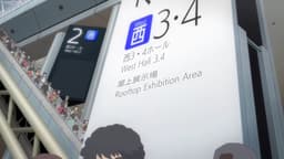 2.5 Dimensional Seduction, EP 19 · 15:10 : Tokyo Big Sight (lieu réel)