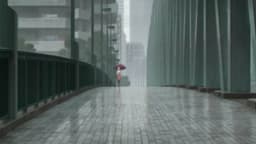 Toumei na Yoru ni Kakeru Kimi to, Me ni Mienai Koi wo Shita., EP 2 · 18:55 : Aioi Bridge (lieu réel)