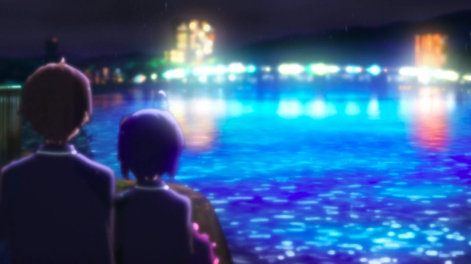 Sous le pont du fleuve Setagawa dans l'anime Chuunibyou Demo Koi ga Shitai !