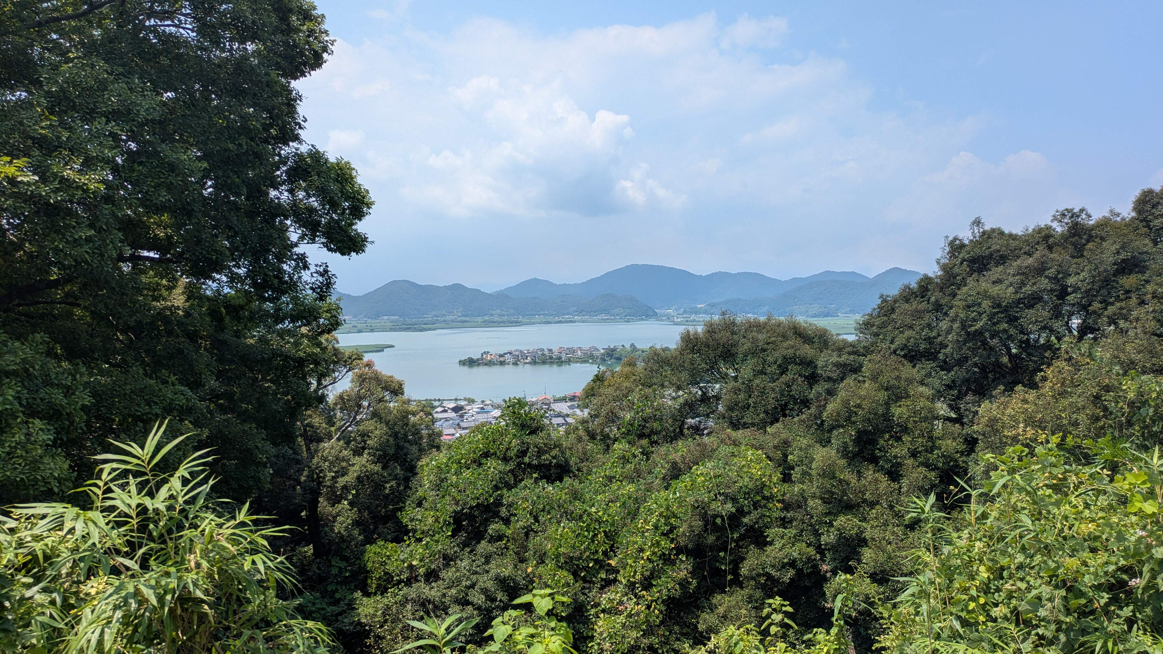 Vue depuis le château d'Azuchi