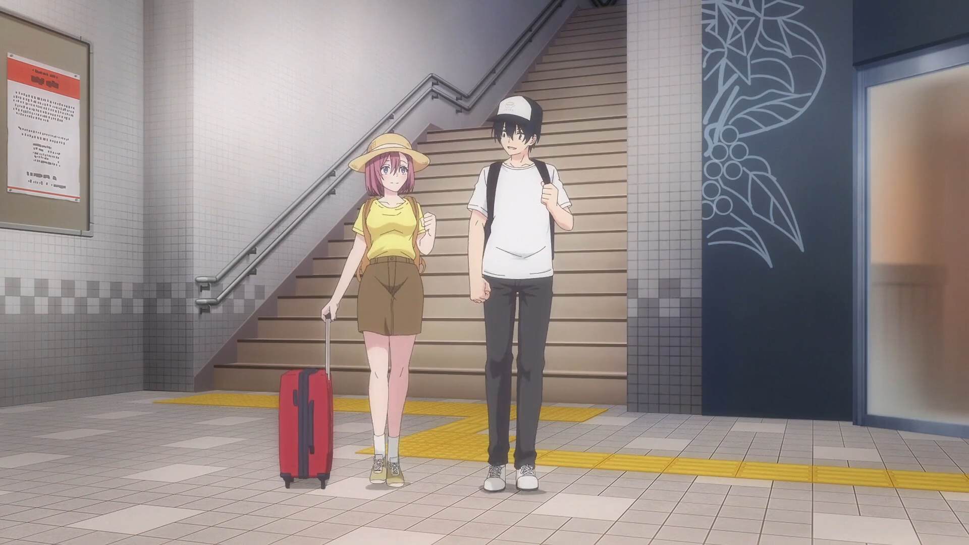 Scène de 2.5 Dimensional Seduction, épisode 18 à 20:52, à Shin-maruko Station