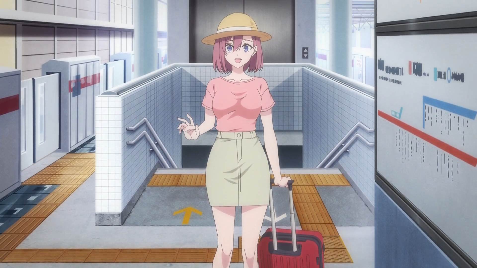 Scène de 2.5 Dimensional Seduction, épisode 22 à 10:04, à Shin-maruko Station