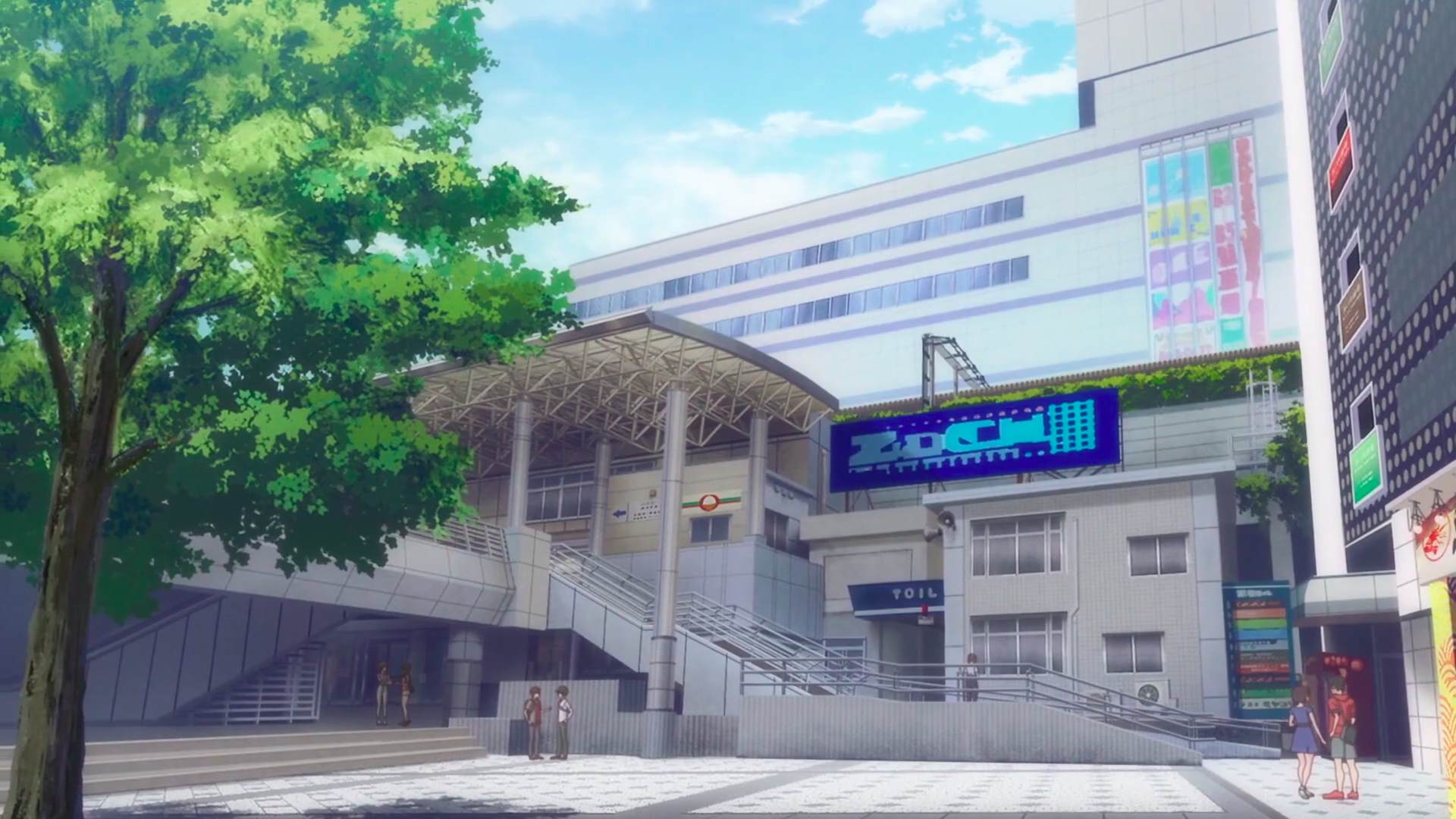 Scène de 2.5 Dimensional Seduction, épisode 8 à 12:28, à Yokosuka-chūō Station