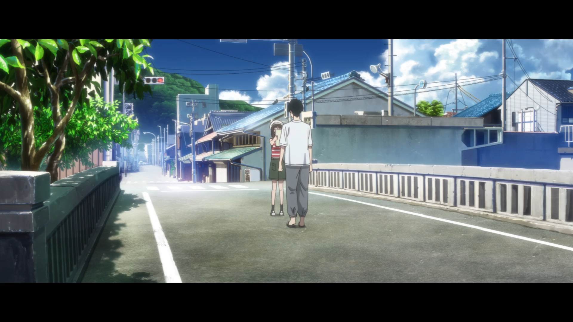Le barrage vu dans l'anime sous un autre angle